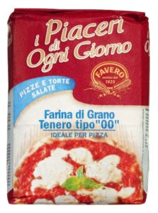 Italienisches Mehl für das Backen von Pizza